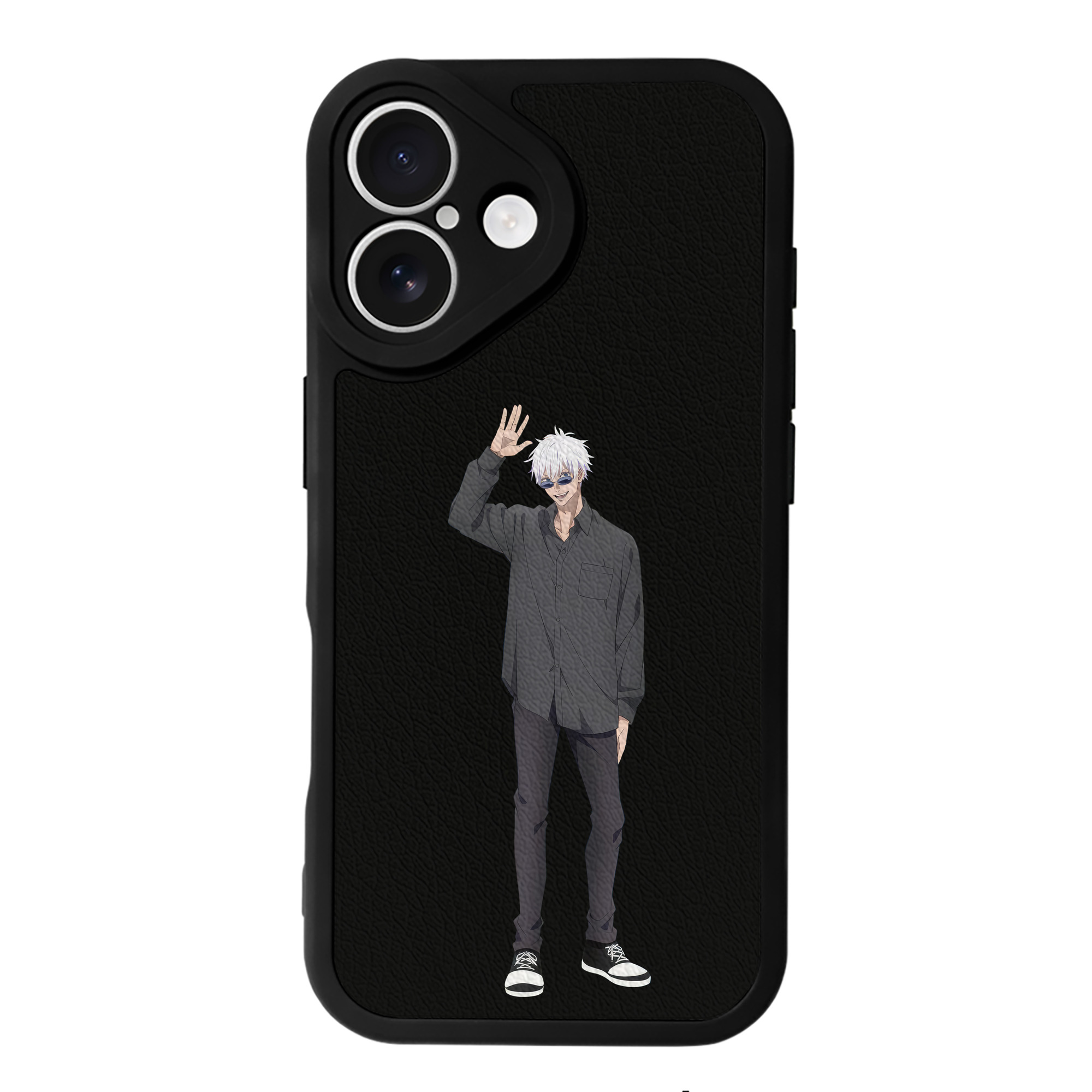 （画像用） 呪術廻戦 Jujutsu Kaisen 【iPhone 16シリーズ対応】シリコンスマホケース（レザー調） 材質：シリコン